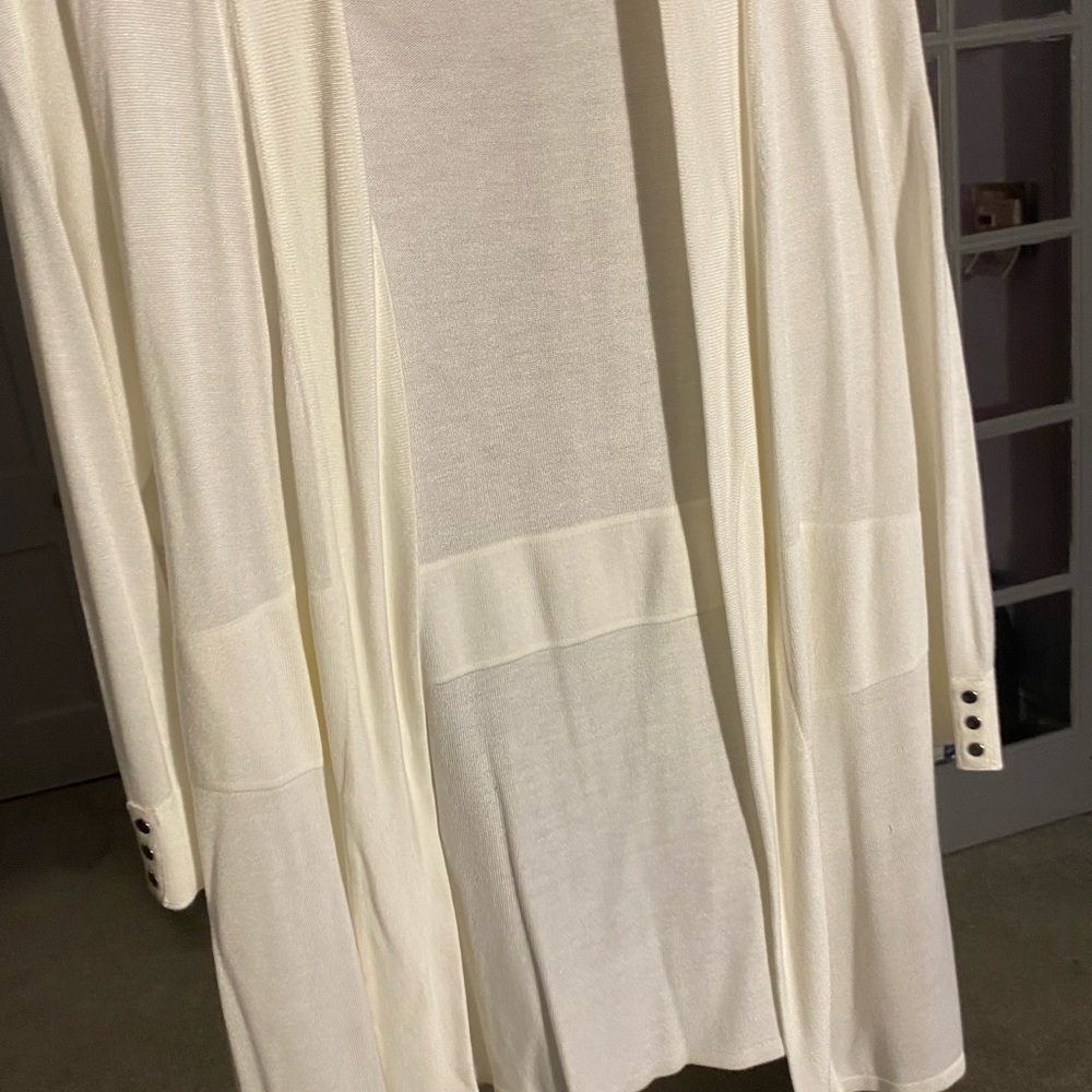Cream colored cardigan